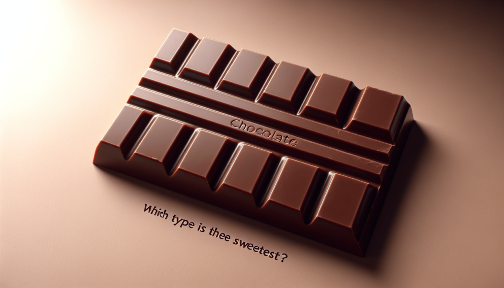 Which Is The Sweetest Type Of Chocolate?